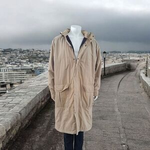 Vintage L.L. Bean Blanket Thinsulate Lined Trench Jacket Long Line Men's Coat